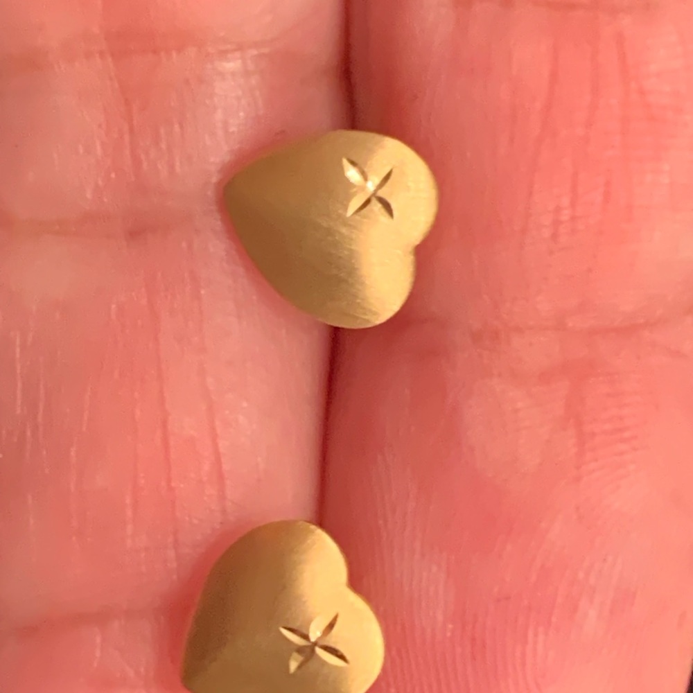 14k Solid Gold Stud - image 2